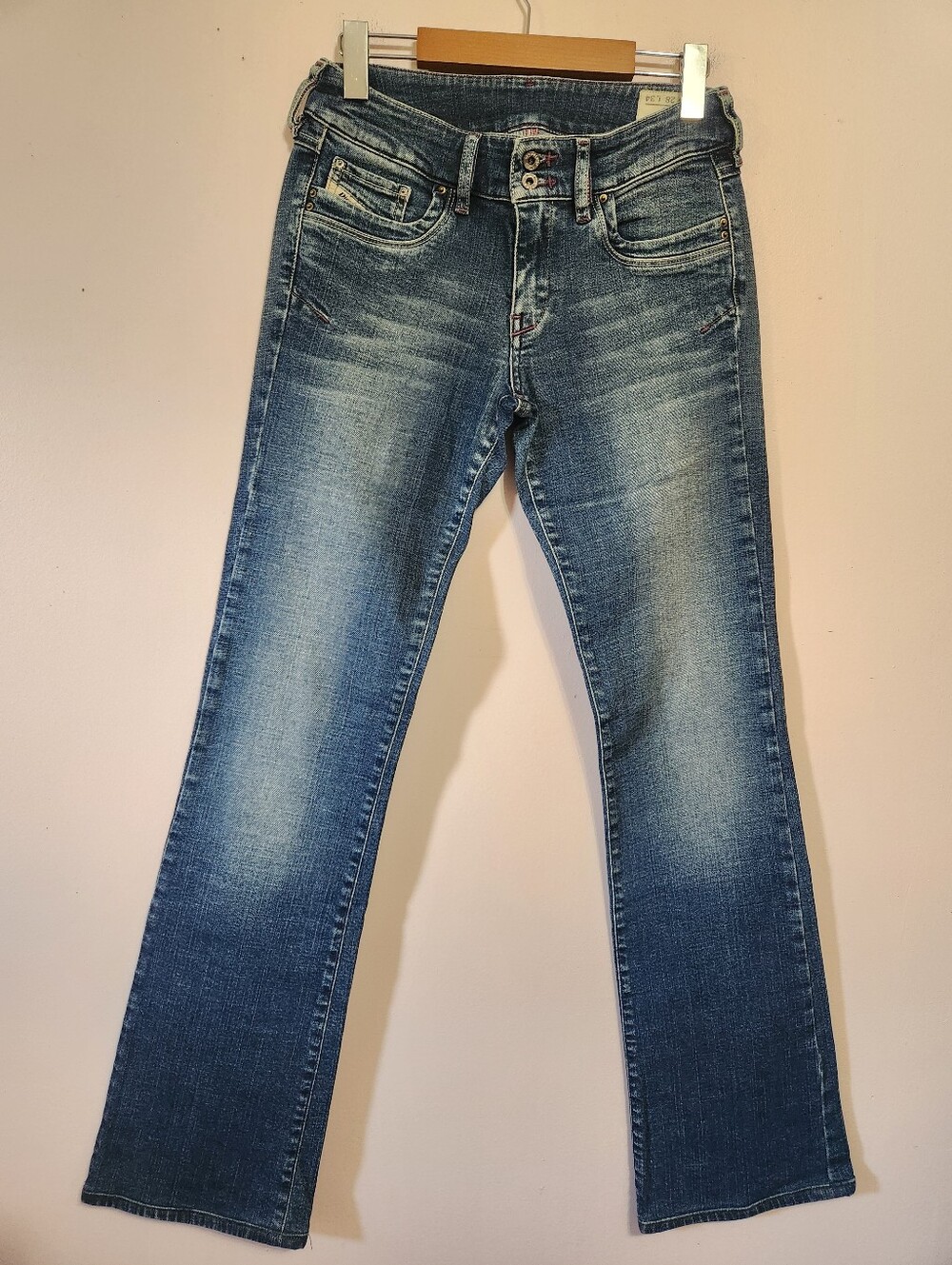 Vintage Diesel Ronhar 0087M Made in Italy Bootcut Jeans Y2K Low Mid Rise 28x34